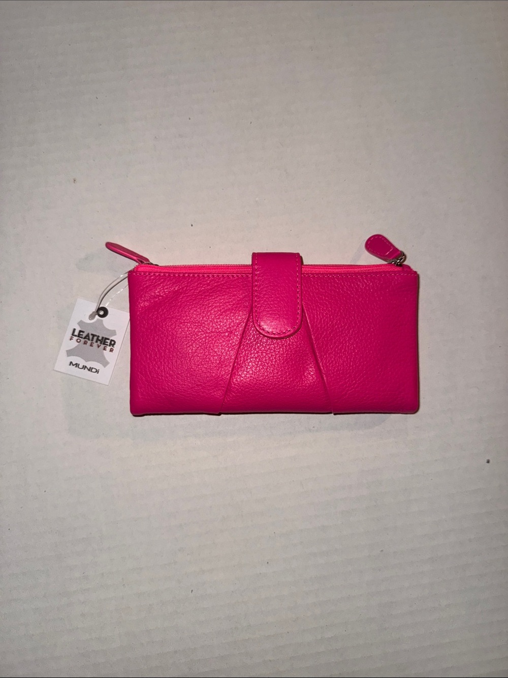 Mundi Hot Pink Leather Wallet